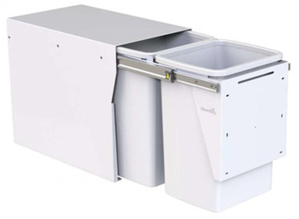 Hafele Hideaway Compact Waste Bin 2 x 20L