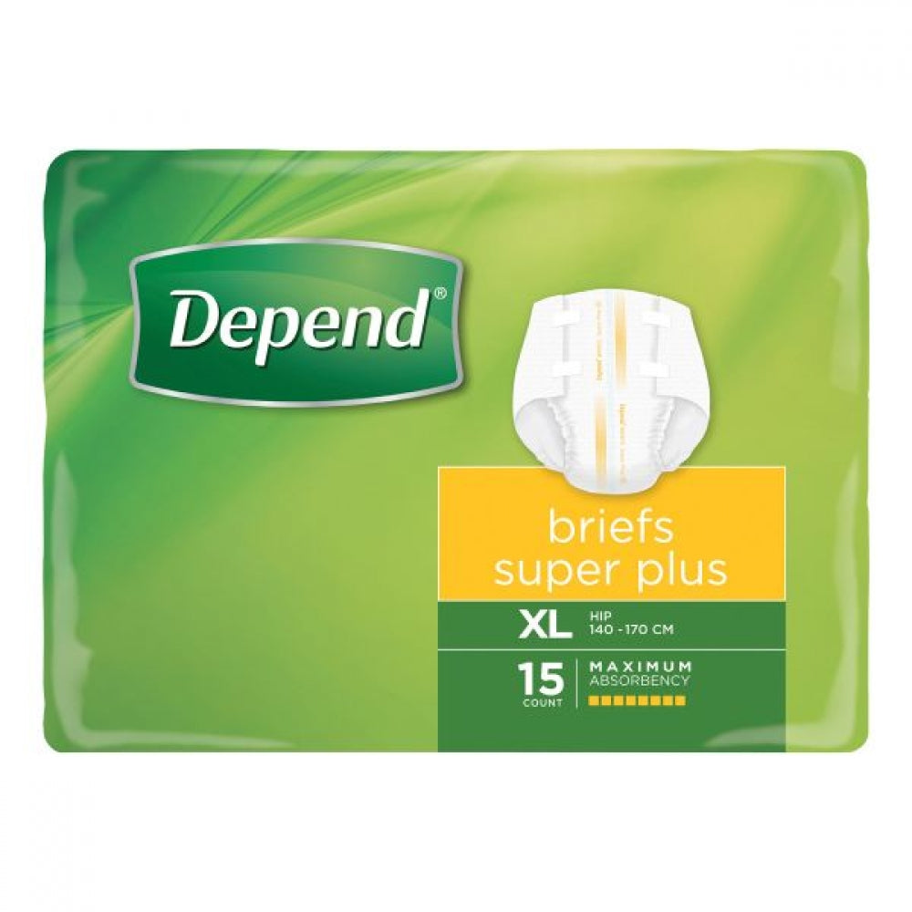 Depend Super Plus Fitted Briefs Unisex XL