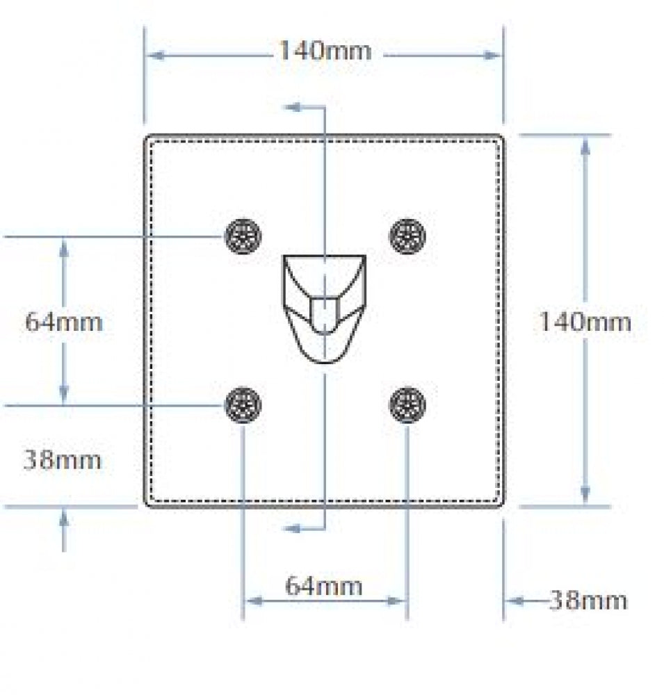 Bradley Security SA31 Towel Hook Front Mounted