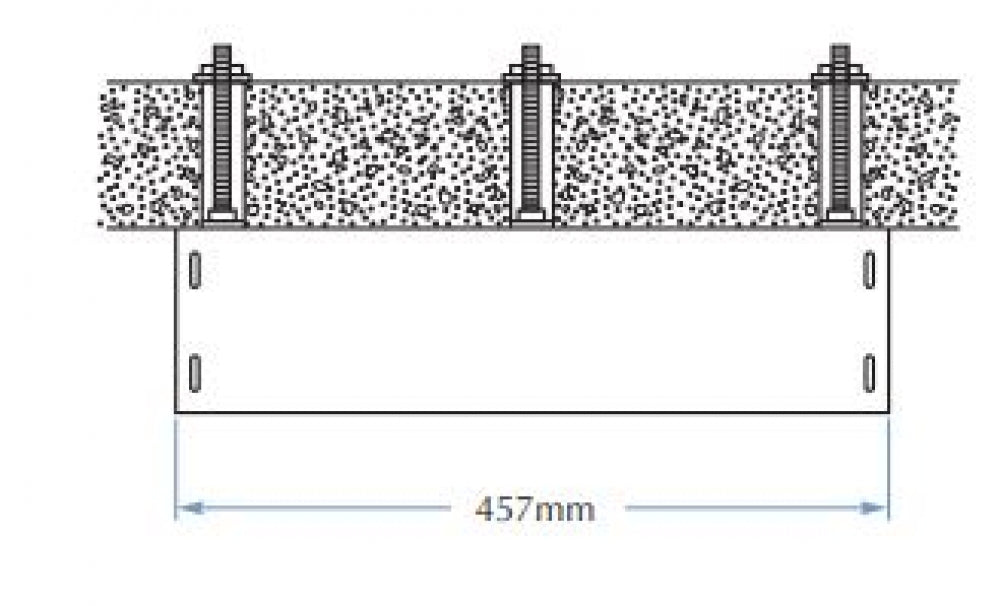 Bradley Security SA50 Shelf with Toothbrush Slots