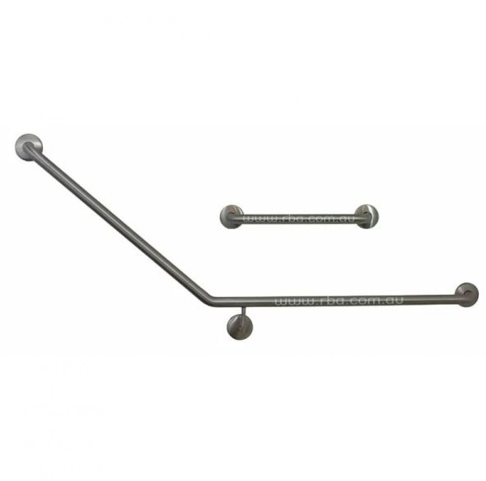 RBA Toilet Grab Rail Set RBA4040-345 850 x 700mm Plus 450mm Straight Rail