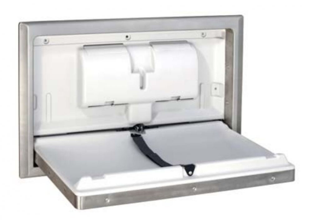 Bradley ICN-962 Baby Change Table Horizontal Recessed