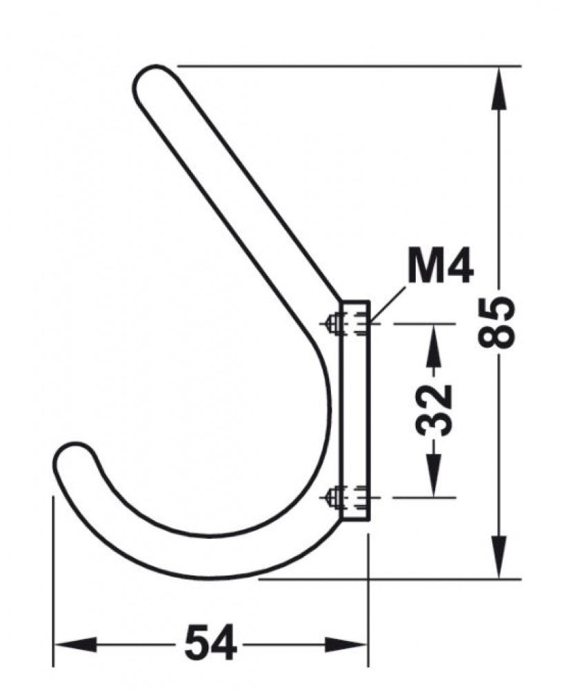 Hafele Wardrobe Dual Hook