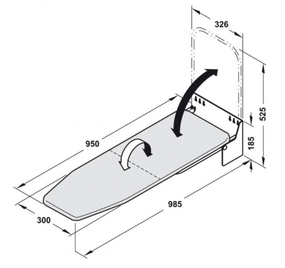 Hafele Ironfix Ironing Board with Cover
