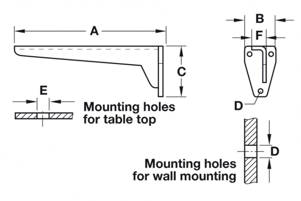 Hafele Hebgo Wall Bracket