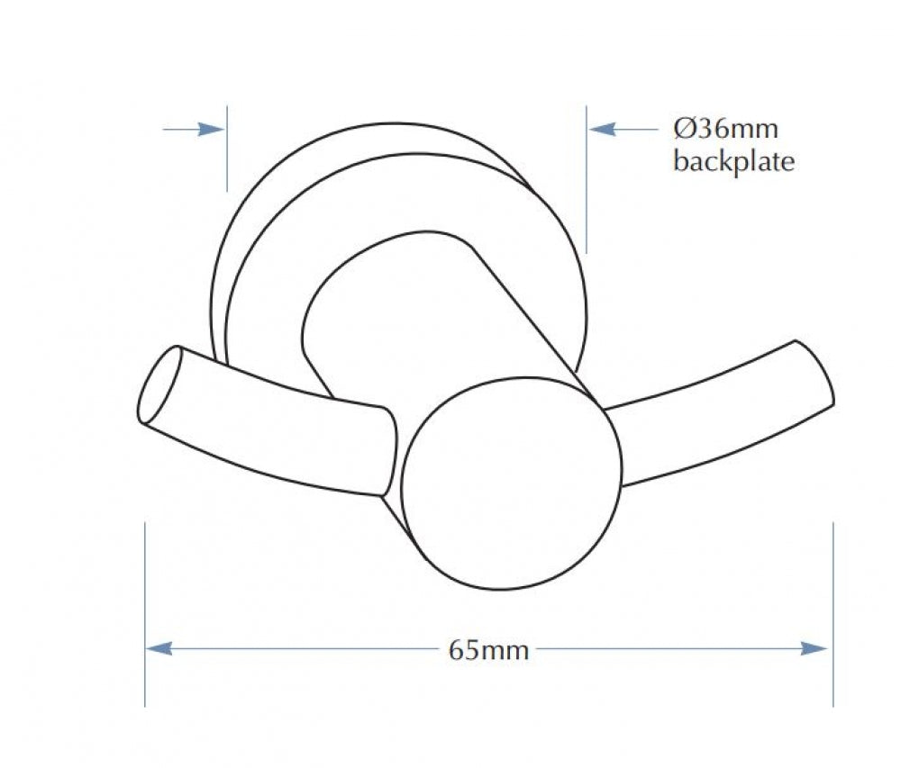 Bradley Tresor TS032 Robe Hook Double