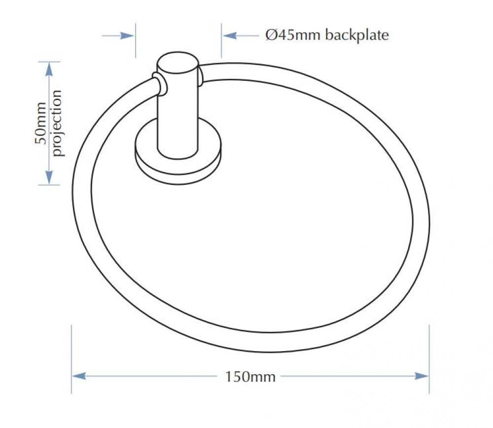 Bradley Tresor TS034 Towel Ring Round