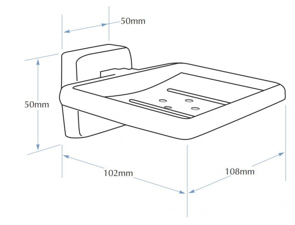 Bradley 901 Soap Dish with Drain Holes
