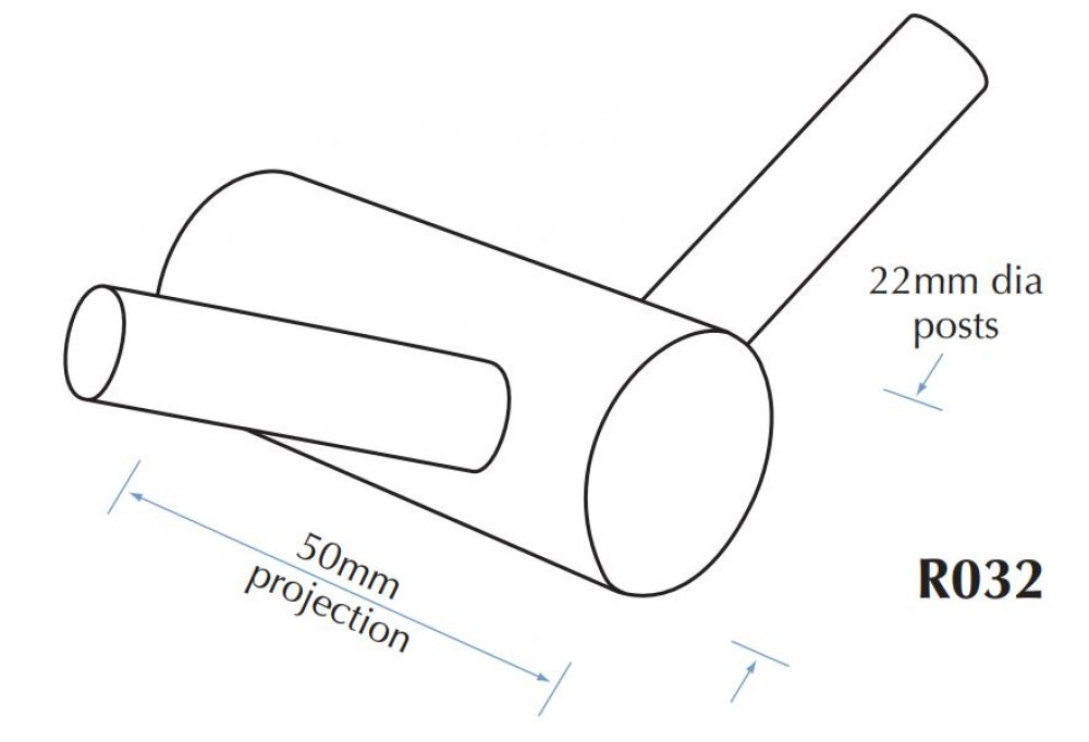 Bradley Regent R032 Double Robe Hook