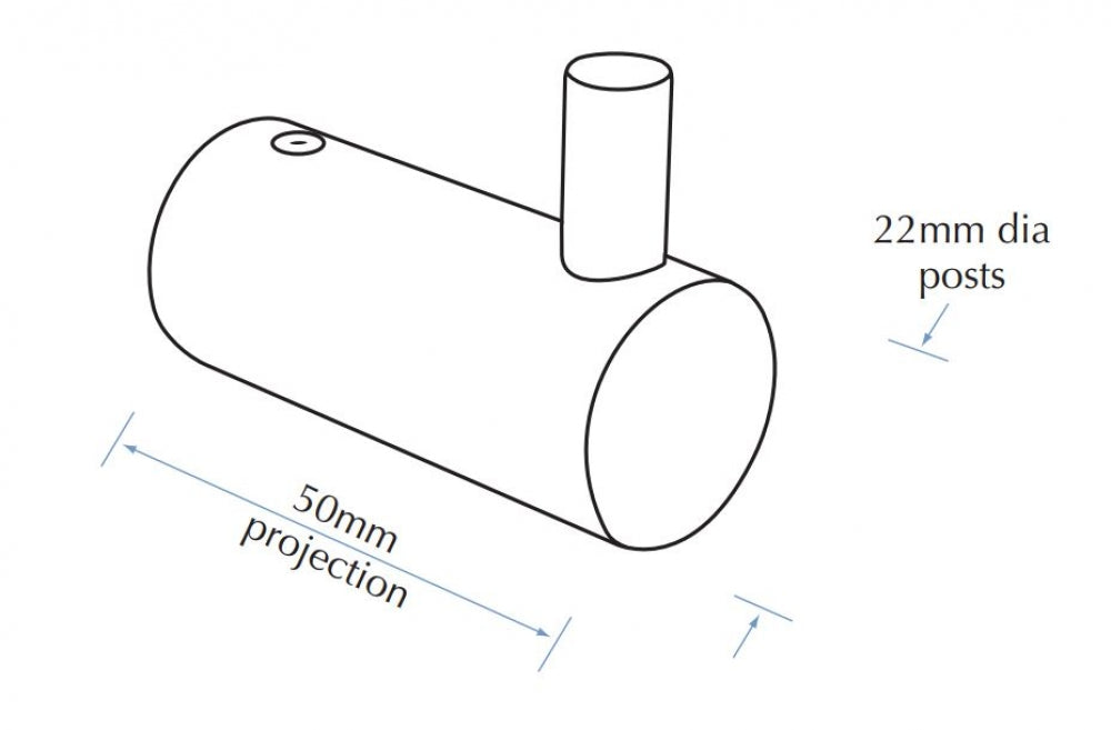 Bradley Regent RS033 Robe Hook Single