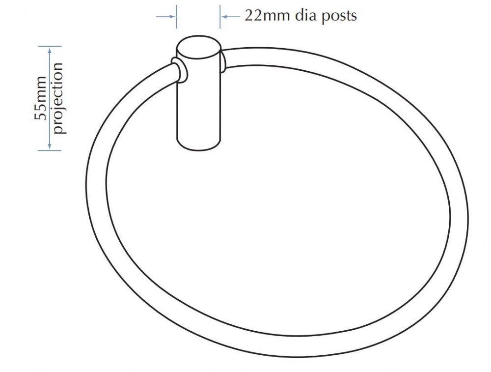 Bradley Regent R034 Towel Ring
