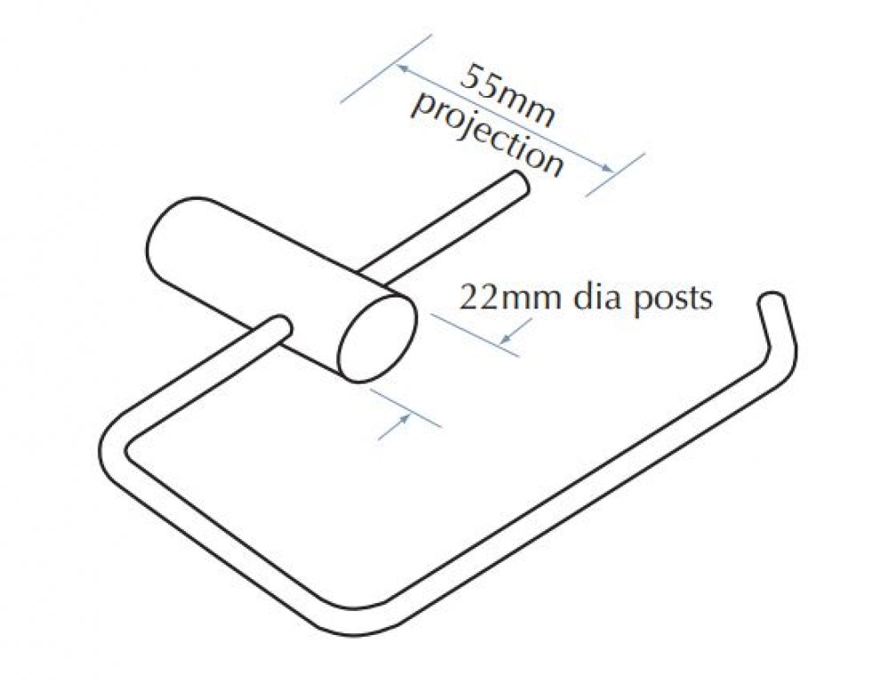 Bradley Regent R0081 Single Toilet Roll Holder