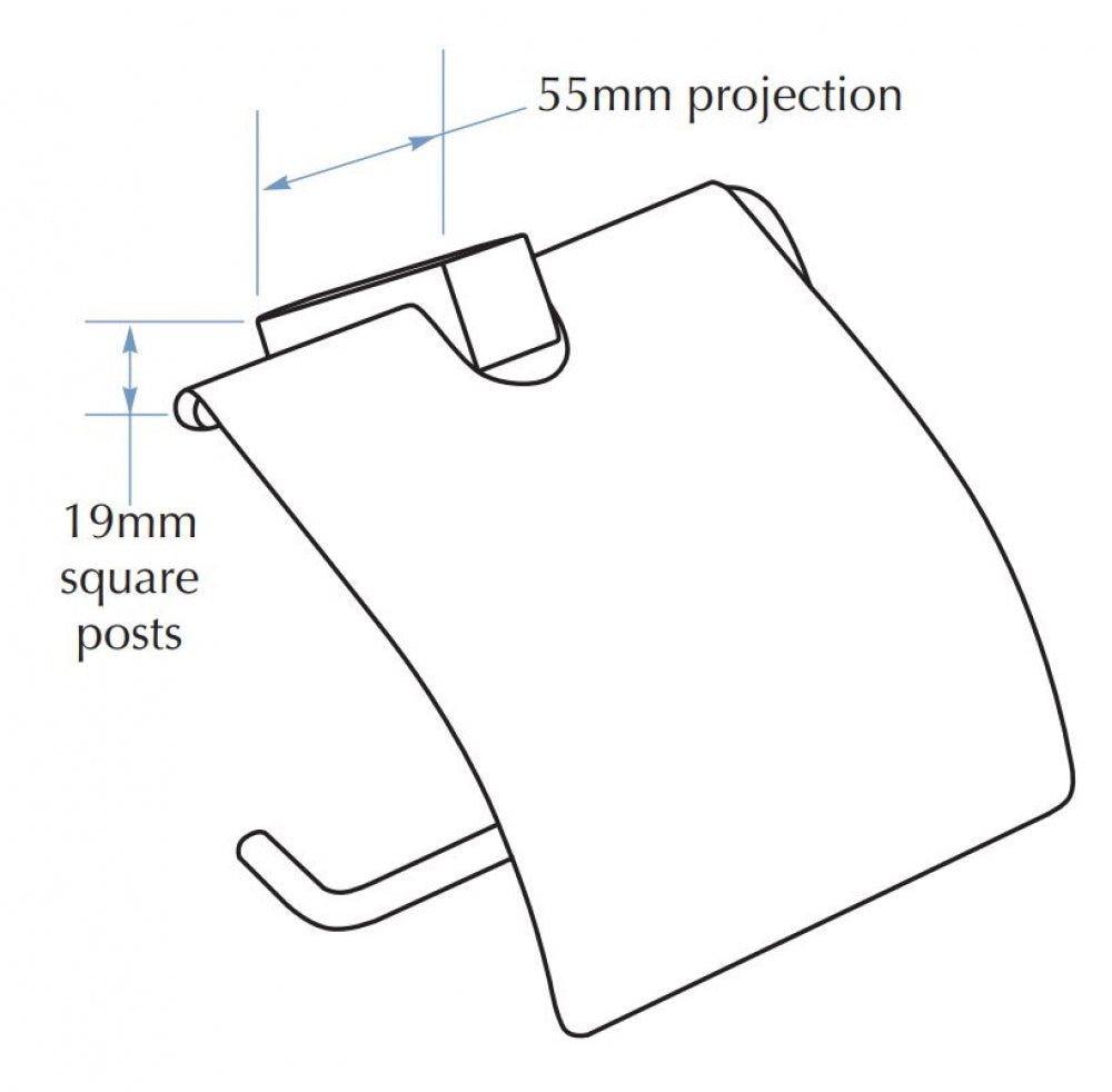 Bradley Triumph TR0081 Toilet Roll Holder Hooded