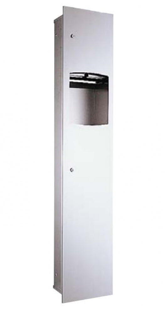 Bradley Contemporary 22477 Combo Unit Towel Dispenser and Waste Bin 45L