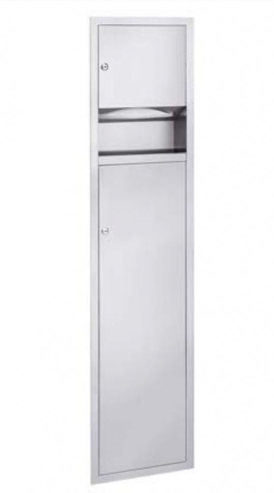 Bradley Retro 2251 Combo Towel Dispenser and Waste Bin 28L