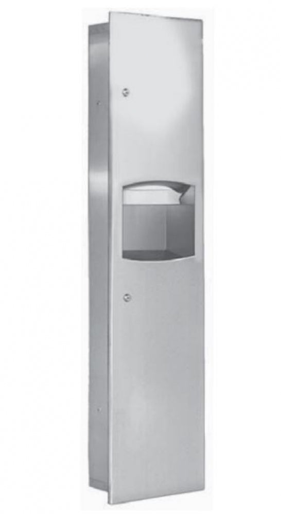Bradley Contemporary 2027 Combination Unit Paper Towel and Waste Bin 14L