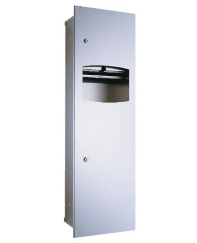 Bradley Contemporary 2237 Combo Paper Towel Dispenser and Waste Bin 22L
