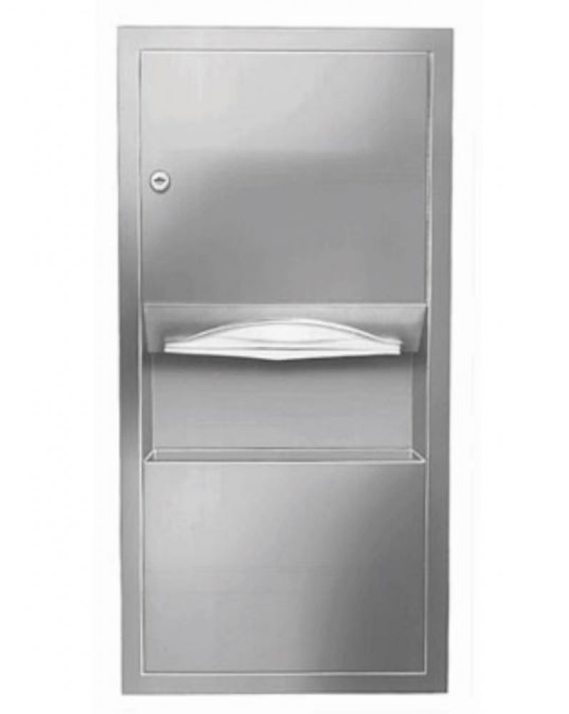 Bradley Retro 2291 Combo Unit Towel Dispenser and Waste Bin 8L