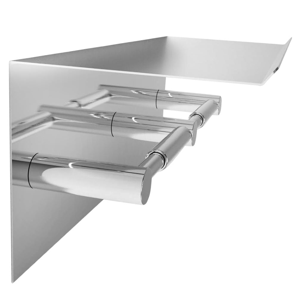 Bradley Regent R023 Double Toilet Roll Holder with Shelf