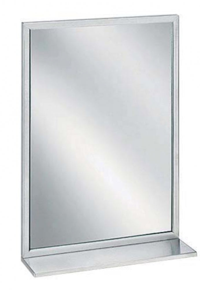 Bradley 7825 Glass Mirror with Shelf