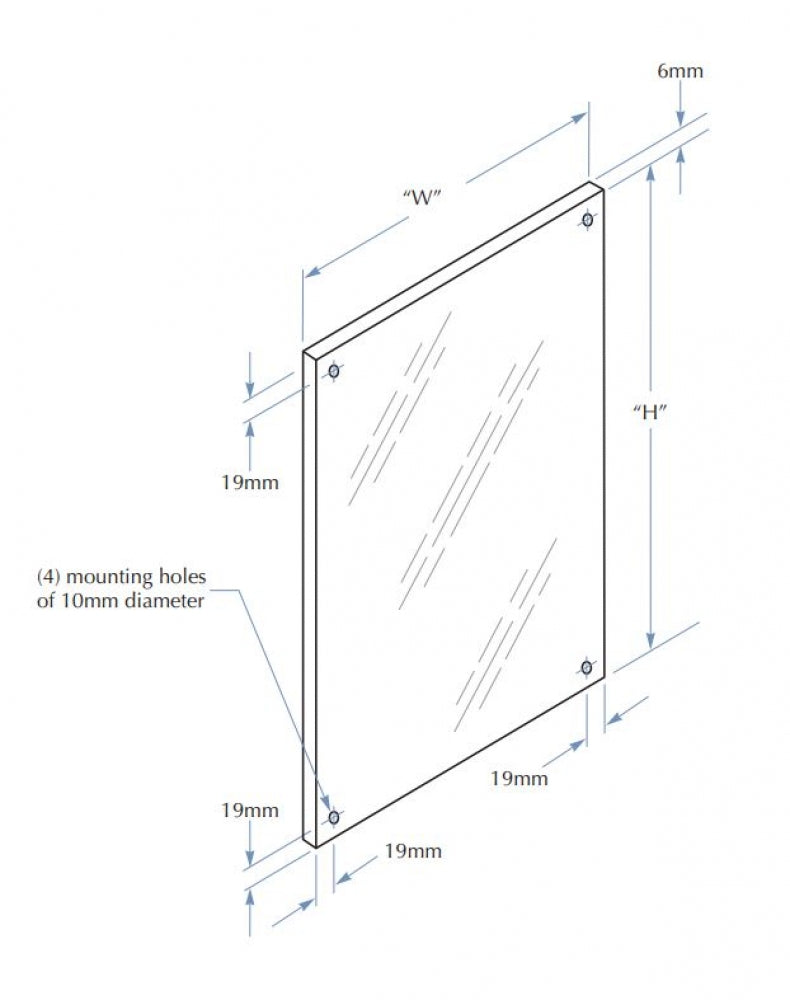 Bradley 748 Polished Stainless Steel Mirror