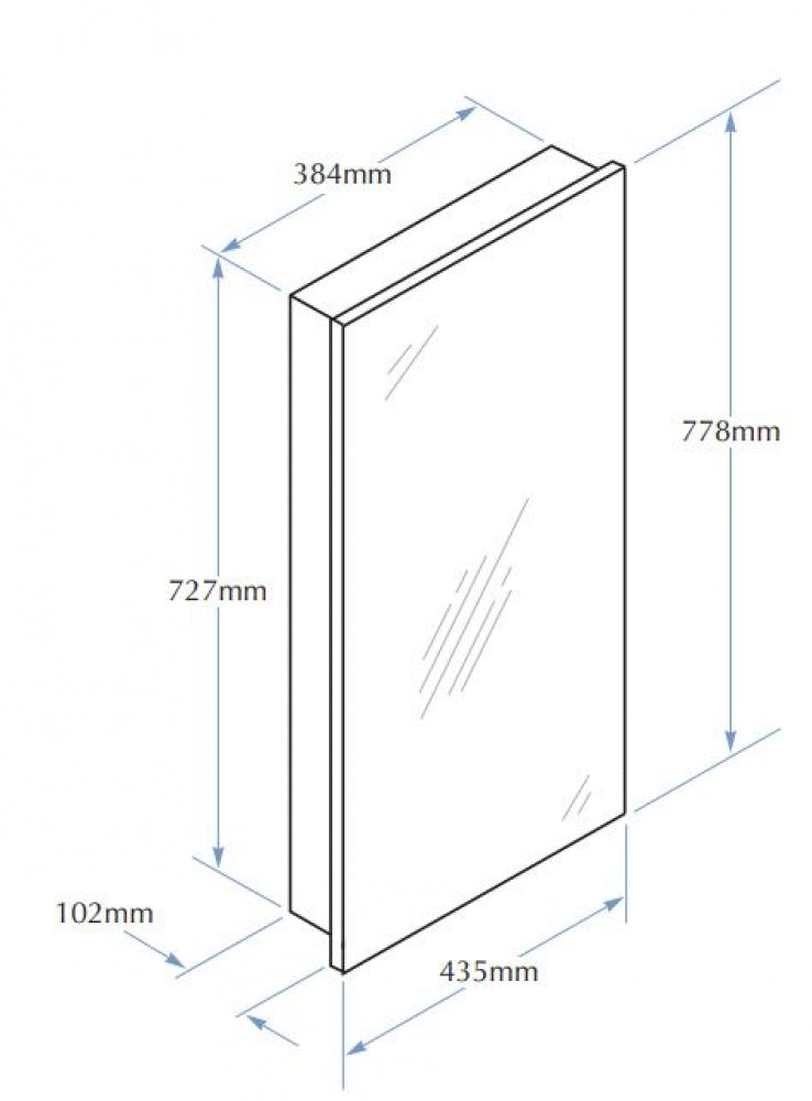 Bradley Aged Care 7175 Medicine Cabinet 4 Shelves