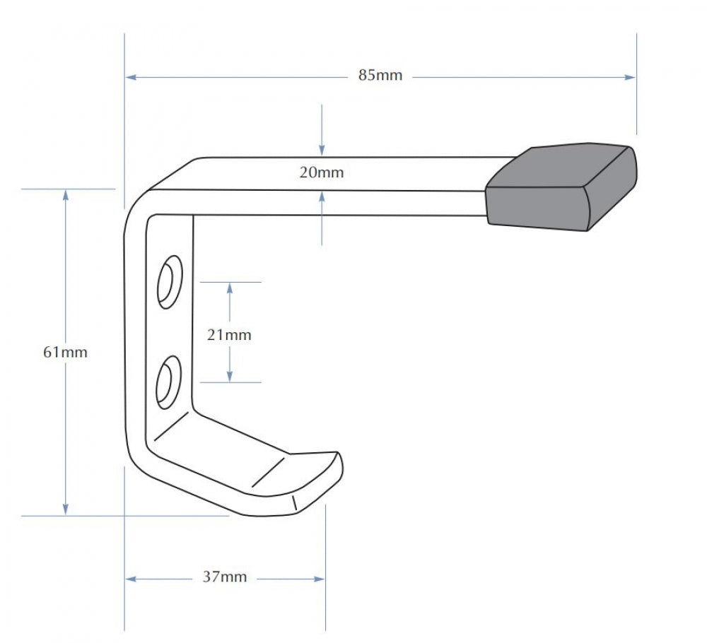 Bradley 9931 Dual Hook with Bumper