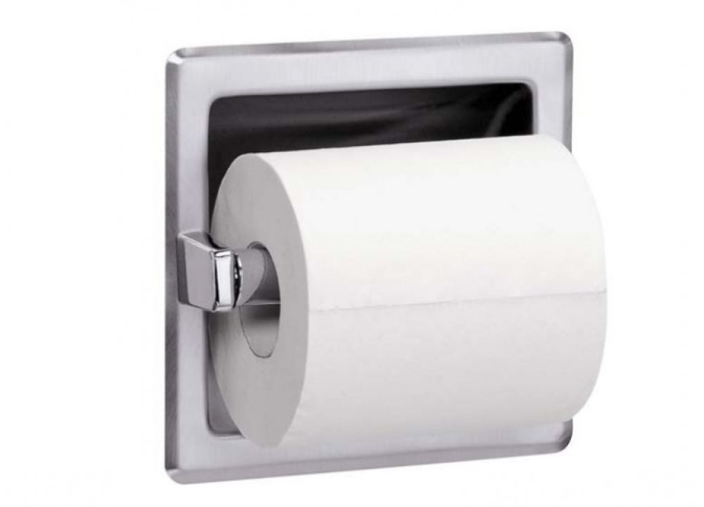 Bradley 5104 Single Toilet Roll Holder Recessed