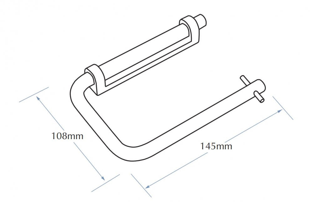 Bradley 5094 Partition Mount Toilet Roll Holder