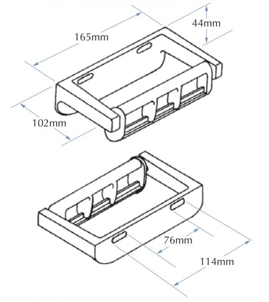 Bradley 5071 Single Toilet Roll Holder