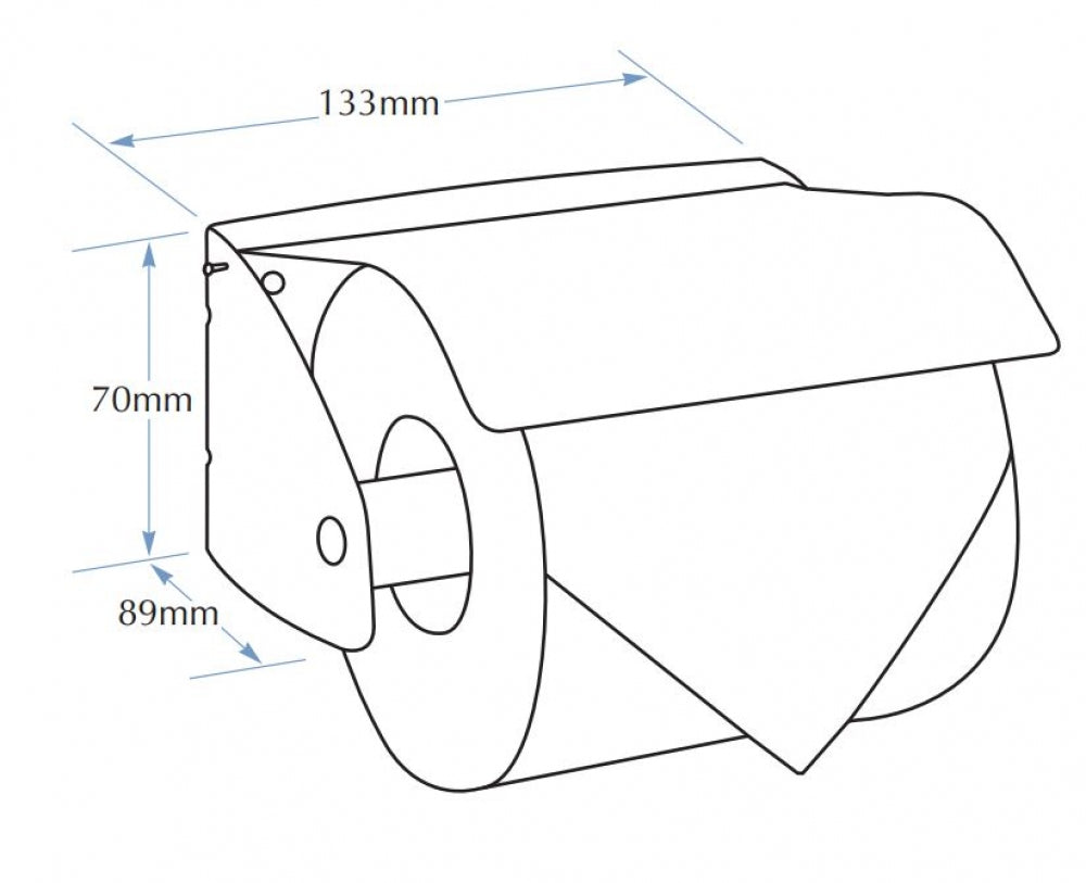 Bradley 5041 Toilet Roll Holder Hooded