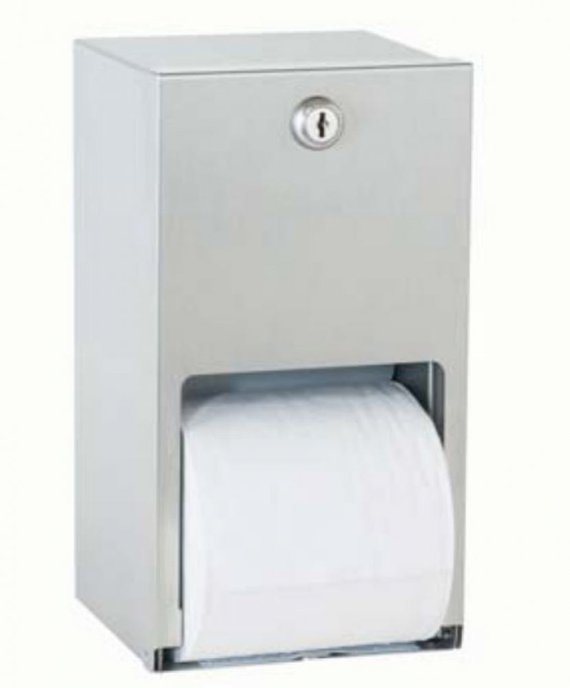 Bradley 5402 Double Toilet Roll Dispenser Lockable