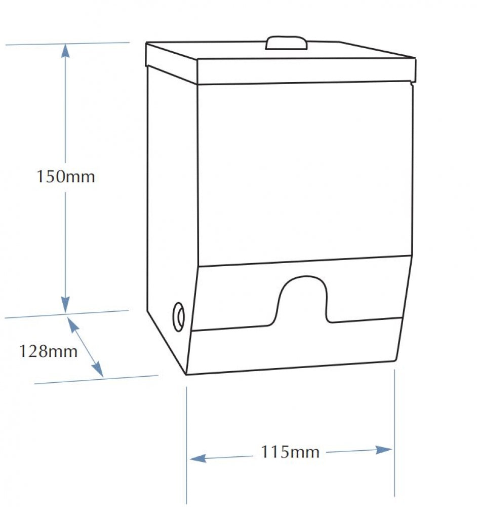 Bradley 5441 Single Toilet Roll Dispenser