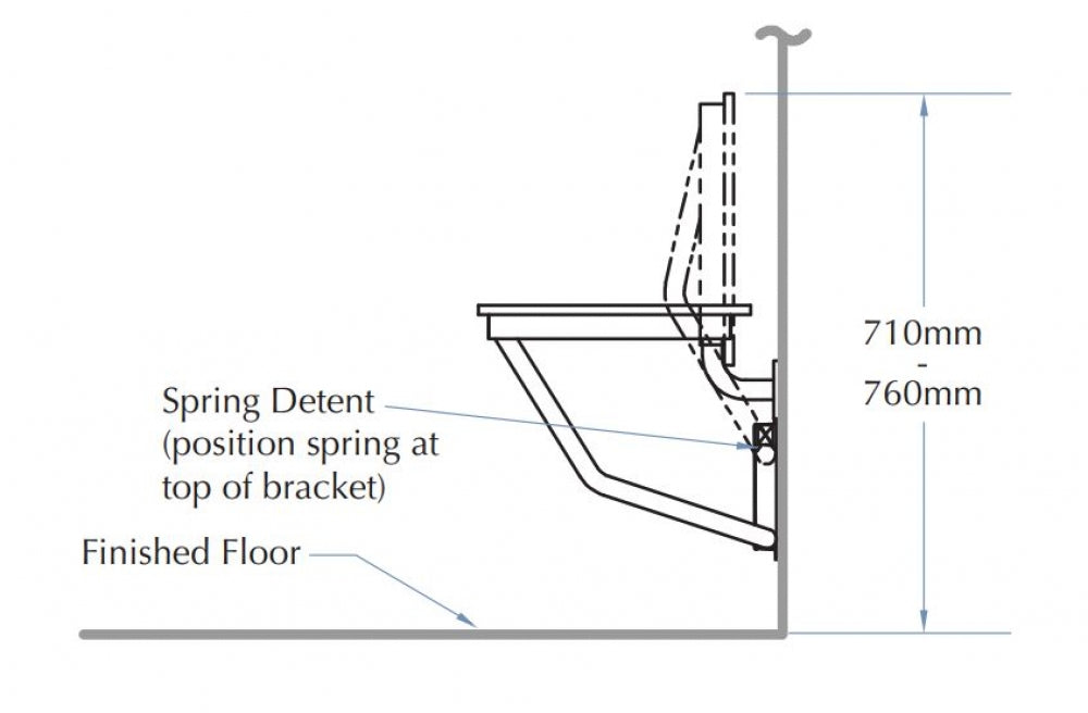 Bradley 9562-40 Folding Shower Seat