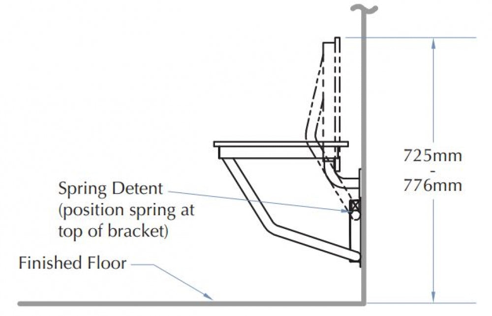 Bradley 9562 Folding Shower Seat