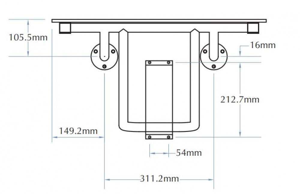 Bradley 9562-24 Folding Shower Seat