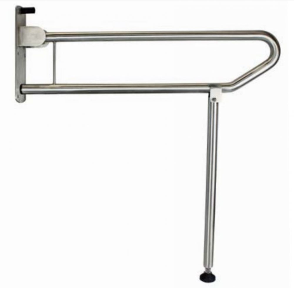 Bradley 812-102-AT Bariatric Drop Down Grab Rail with Leg