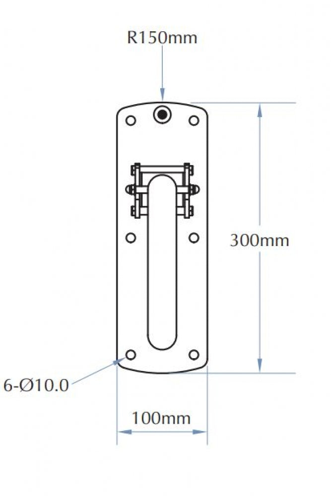 Bradley 832-102 Changing Places Locking Drop Down Grab Rail