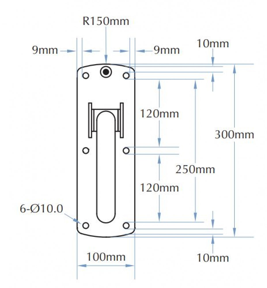 Bradley 832-101 Drop Down Rail