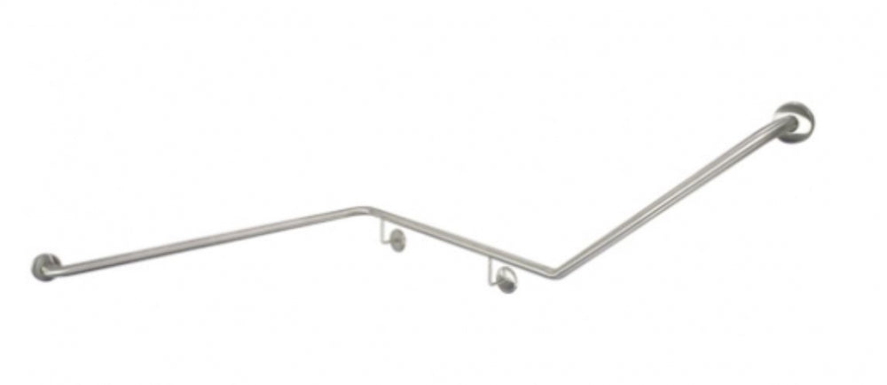 Bradley 832 Corner Toilet Grab Rail 45 Degree Left Hand