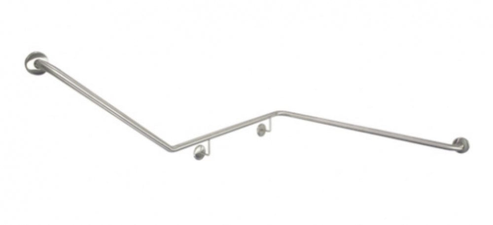 Bradley 832 Corner Toilet Grab Rail 45 Degree Right Hand