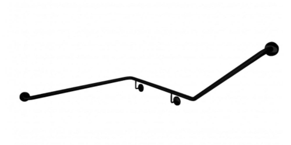 Bradley 832-MB Corner Toilet Grab Rail 45 Degree Left Hand