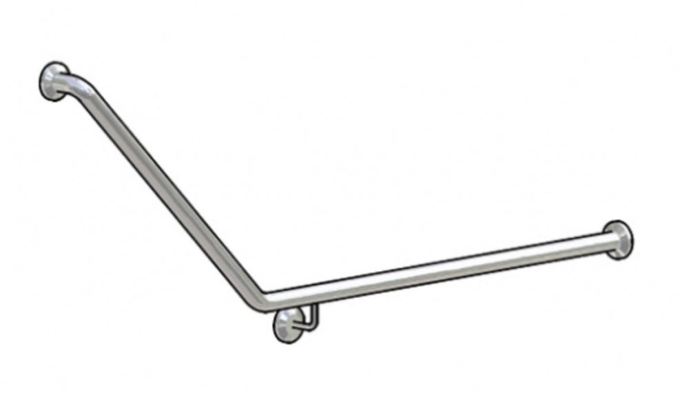 Bradley 832 Grab Rail Rear Wall 45 Degree Right Hand