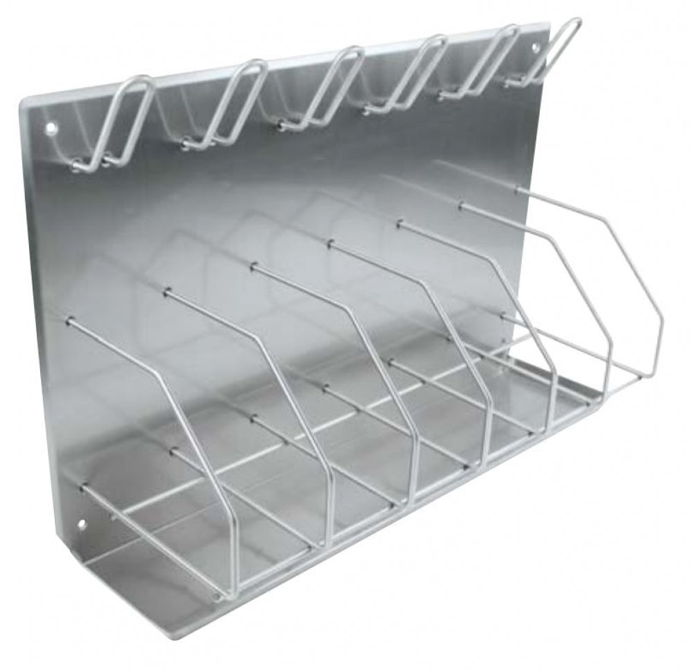 Bradley Aged Care 9906 Bedpan Bottle Rack with Drip Tray