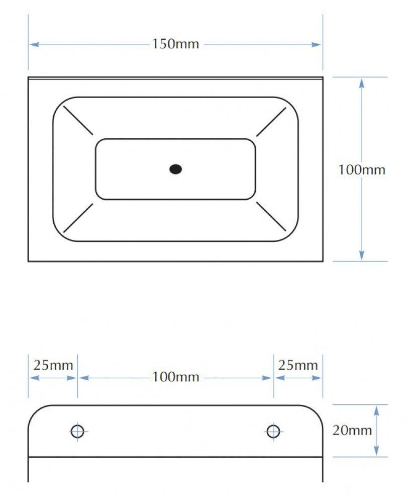 Bradley 9002 Soap Dish Heavy Duty