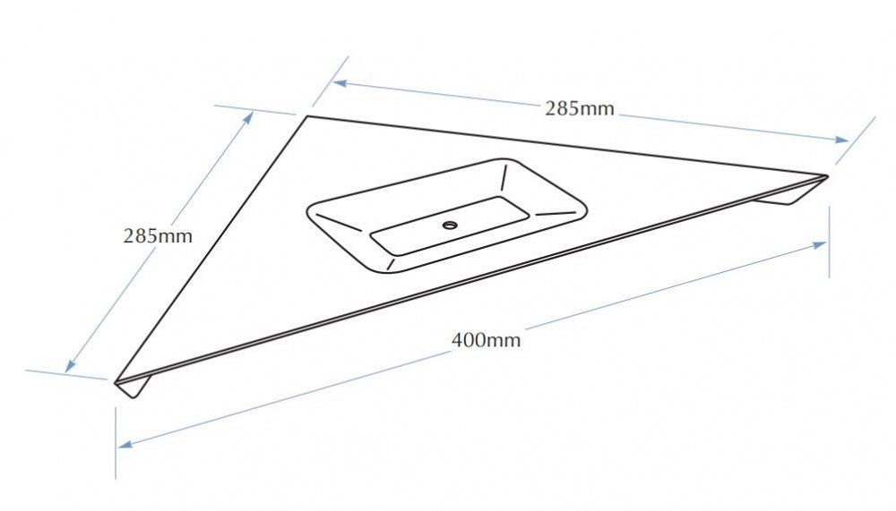 Bradley 7590 Corner Shelf with Soap Dish