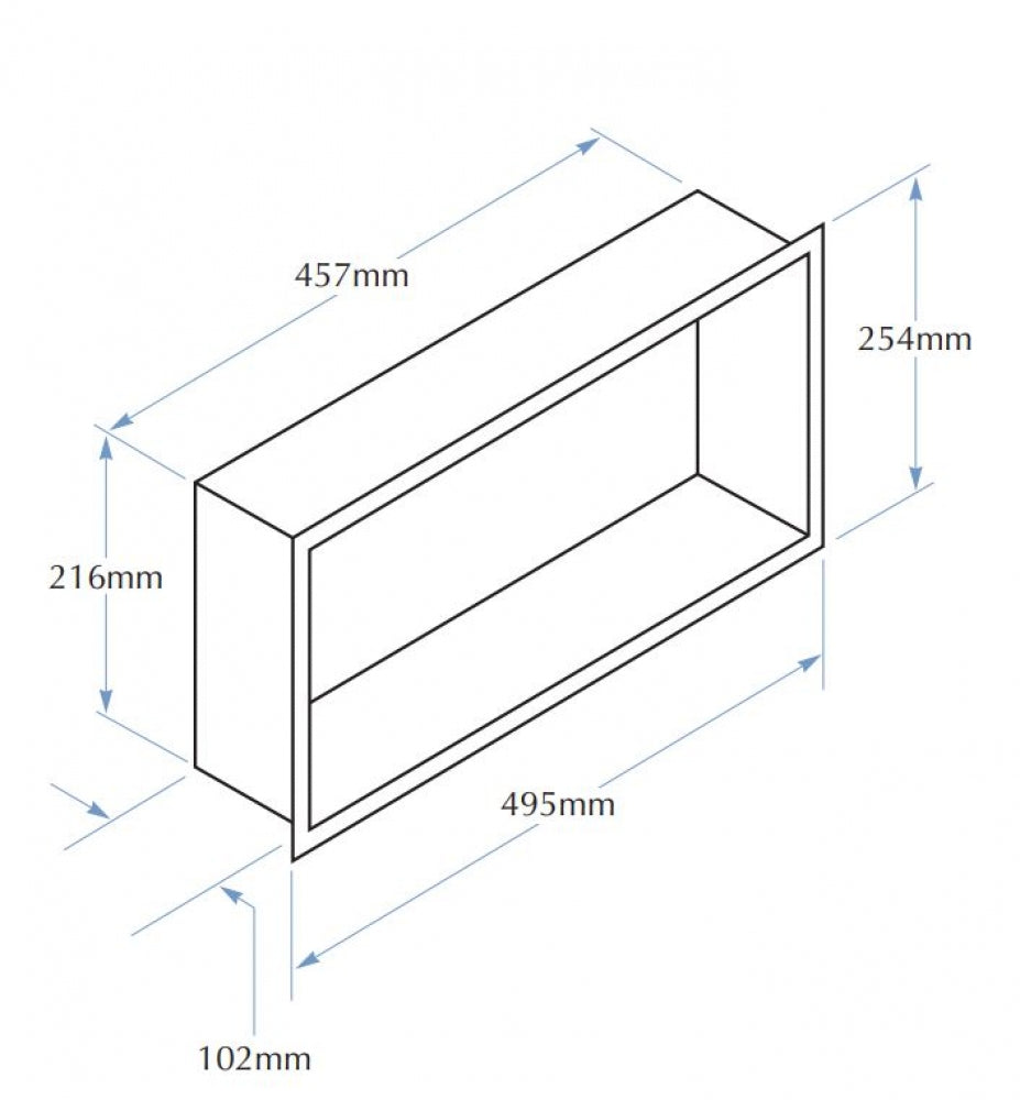 Bradley Security 760 Niche Recessed Shelf