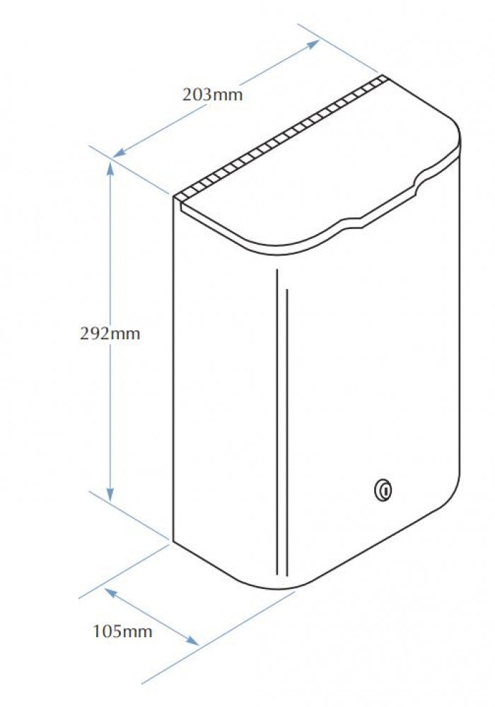 Bradley 4781-15 Napkin Disposal Unit 6.9L