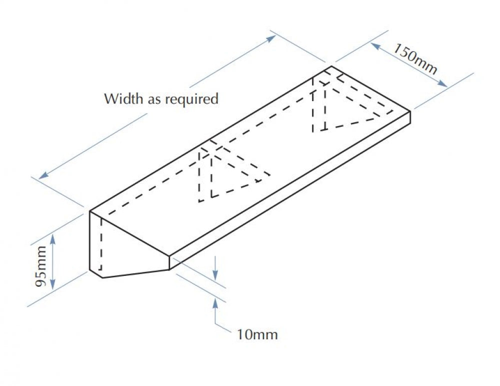 Bradley 756A Shelf 150mm Deep
