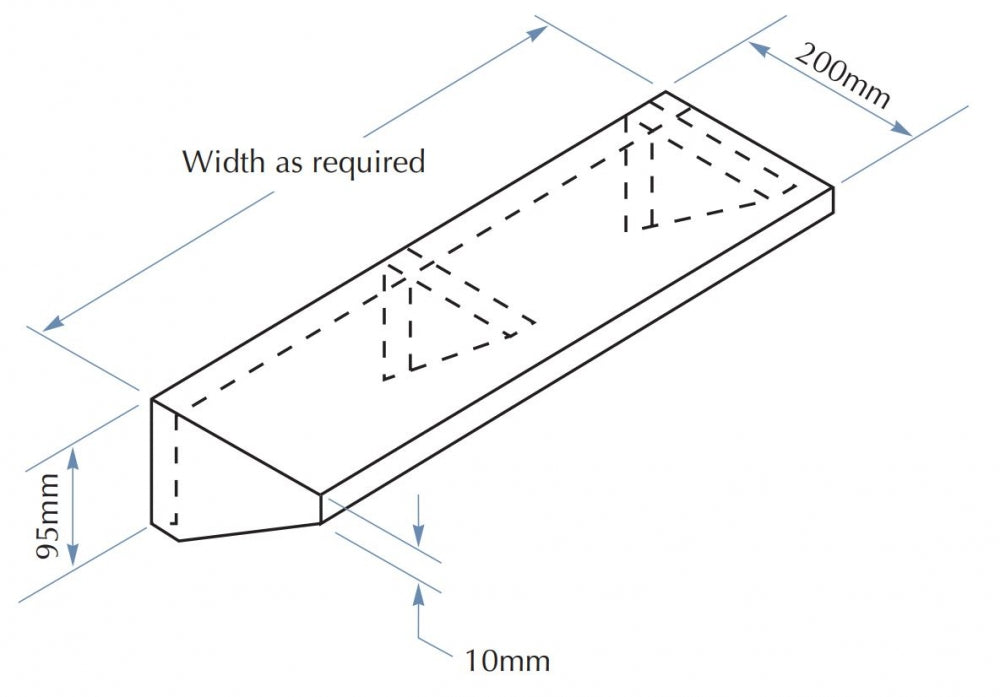 Bradley 758A Shelf 200mm Deep